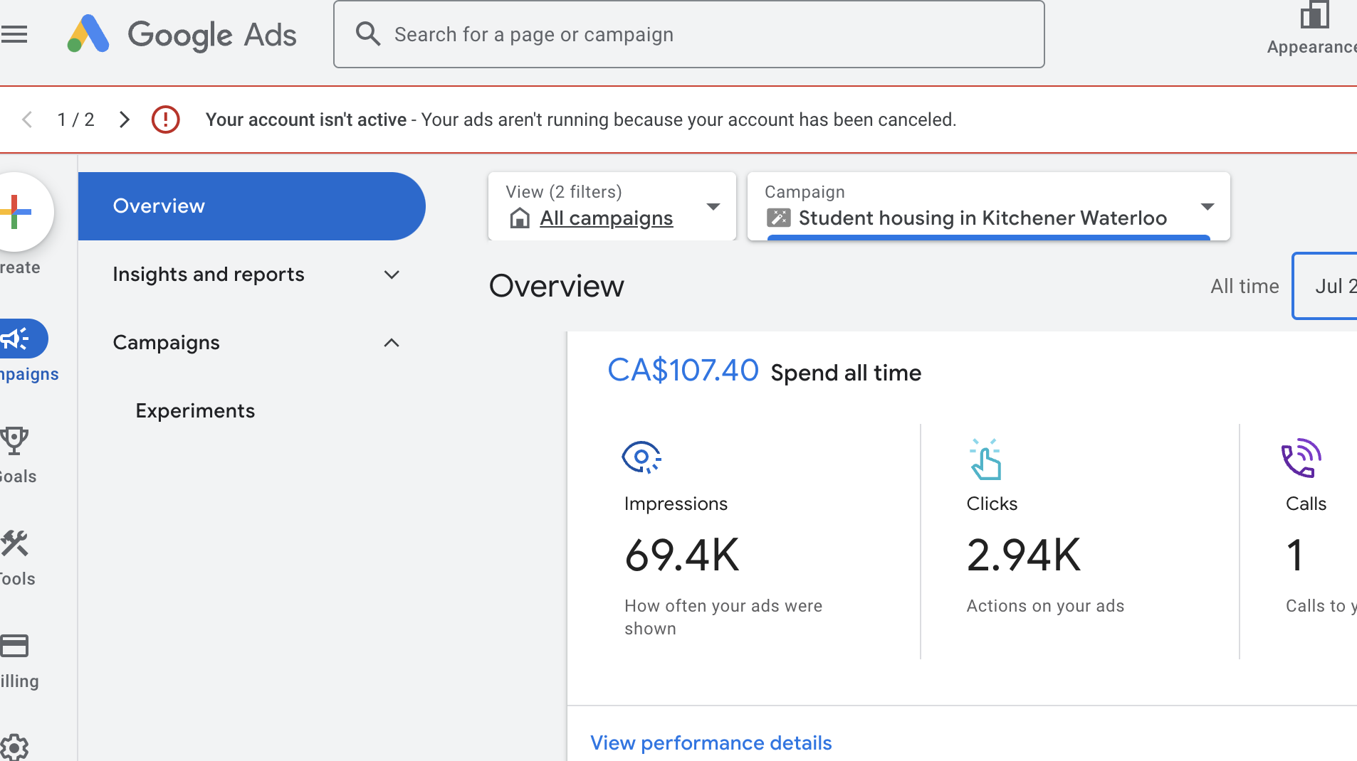 Marketing Dashboard