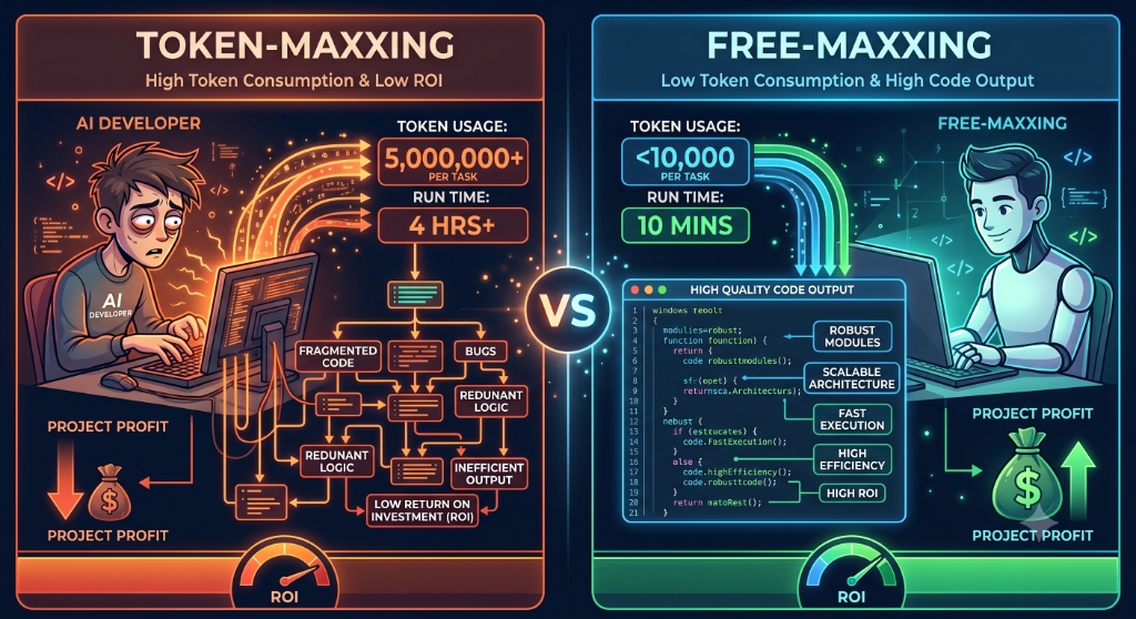 Freemaxxing vs Tokenmaxxing — ROI, leverage, and business outcomes as the ultimate score